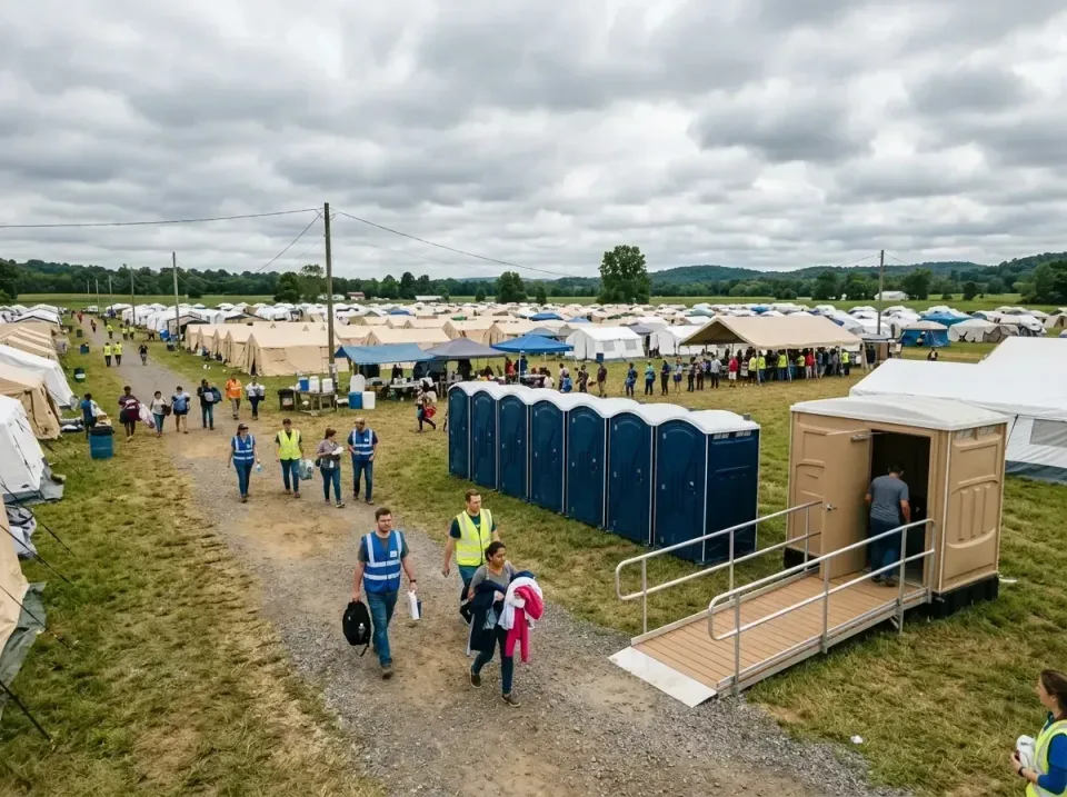 disaster-relief-camp-restrooms-010 — frequently asked questions, Dumpster & Portable Bathrooms Rental in Carlyle, IL